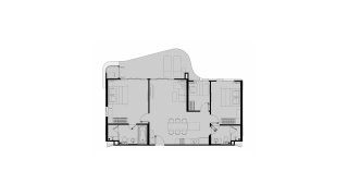Планировка квартиры 2 спальни в ЖК Coralina Kamala № 11009