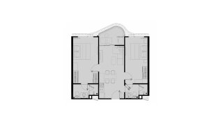 Apartment floor plan, 2 bedrooms in Coralina Kamala No. 11008